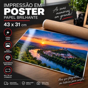 Impressão em Poster/ Papel Brilhante | 43x31